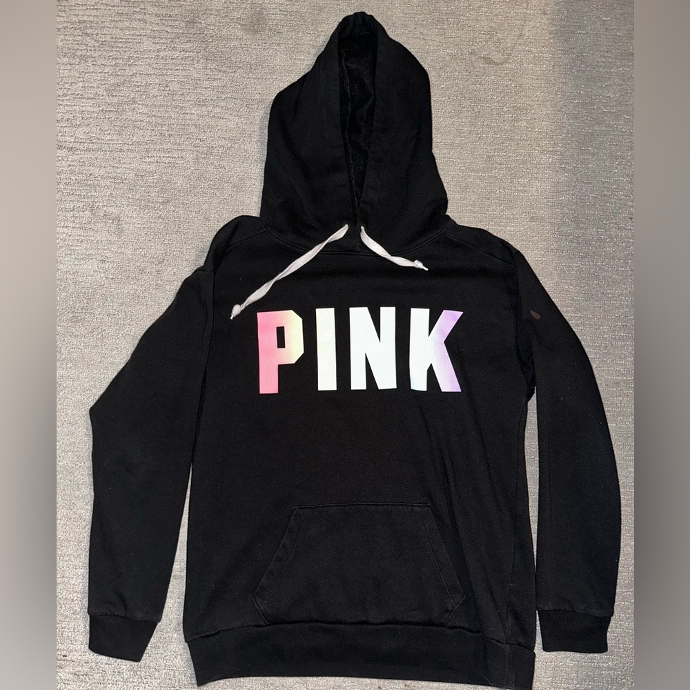 Vs Victorias Secret Pink Everyday Lounge Campus Pullover Hoodie Sweater Top XS